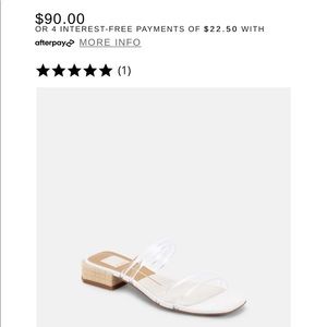 DOLCE VITA HAIZE SANDALS IN CRYSTAL VINYL